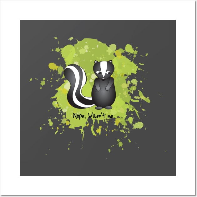 Skunk farts Wall Art by candhdesigns